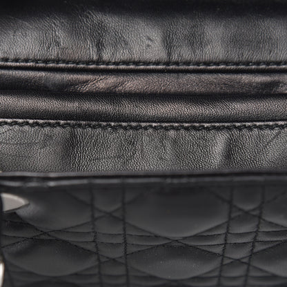 Christian Dior Lambskin Cannage Medium Lady Dior Black 8 of 16
