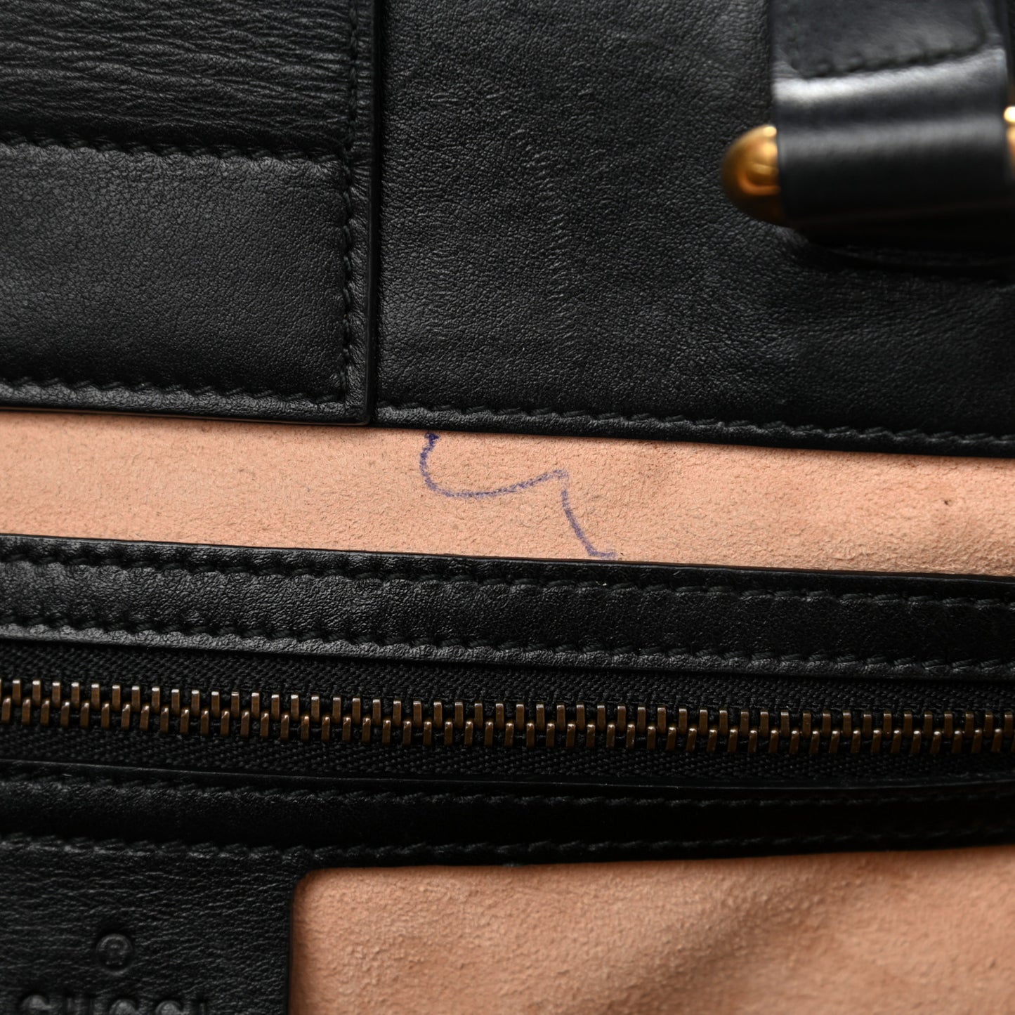 Calfskin Matelasse Studded Medium GG Marmont Tote Black