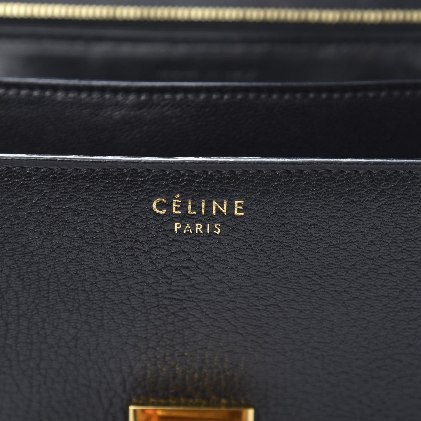 Goatskin Medium Classic Box Flap Bag Black
