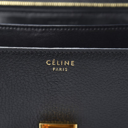 Celine Goatskin Medium Classic Box Flap Bag Black 6 of 16