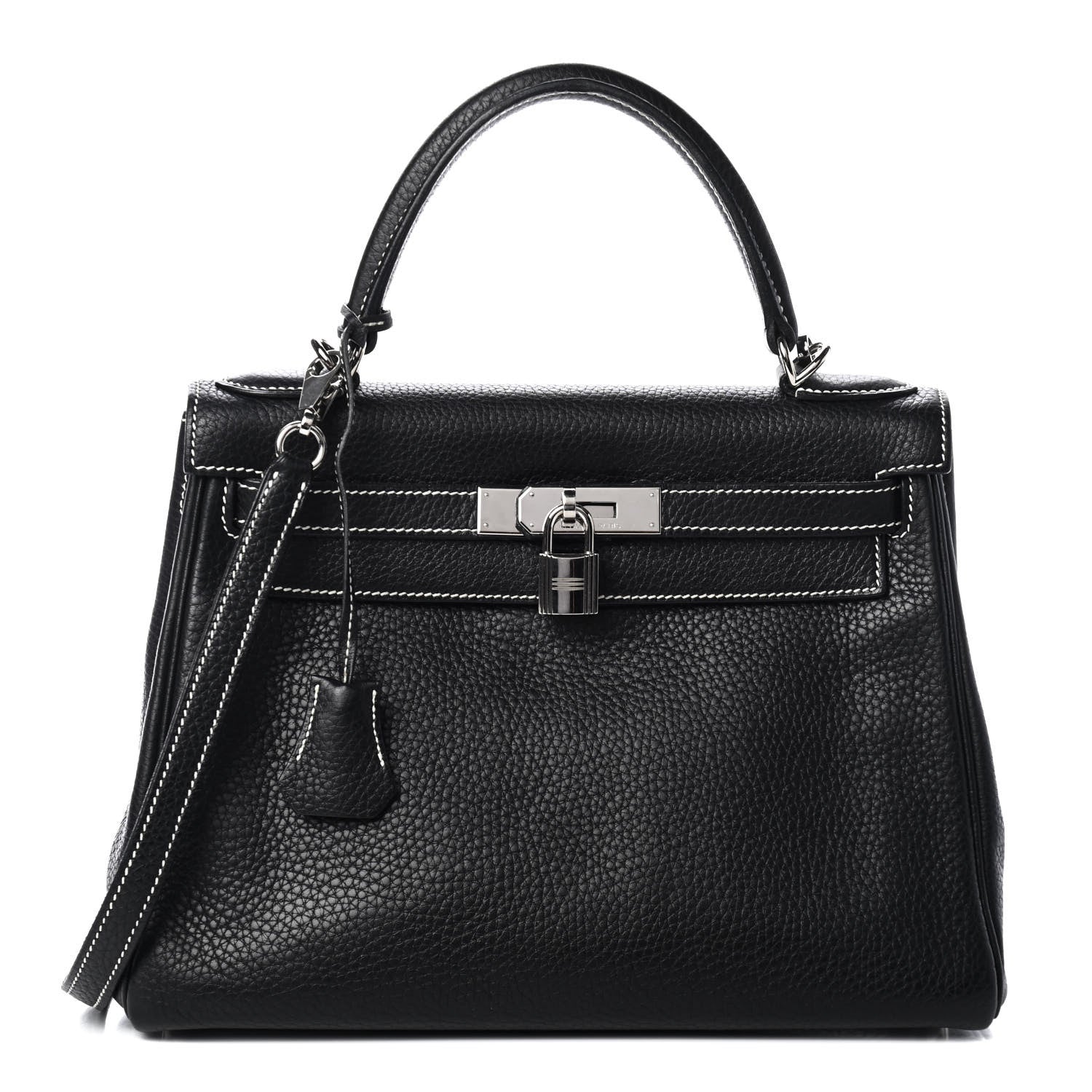 Hermes Taurillon Clemence Kelly Retourne 28 Black 1 of 27