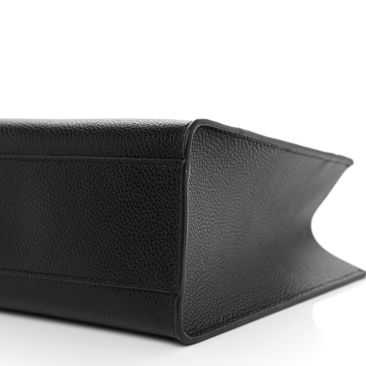 Calfskin Mini Grid Tote Bag Black