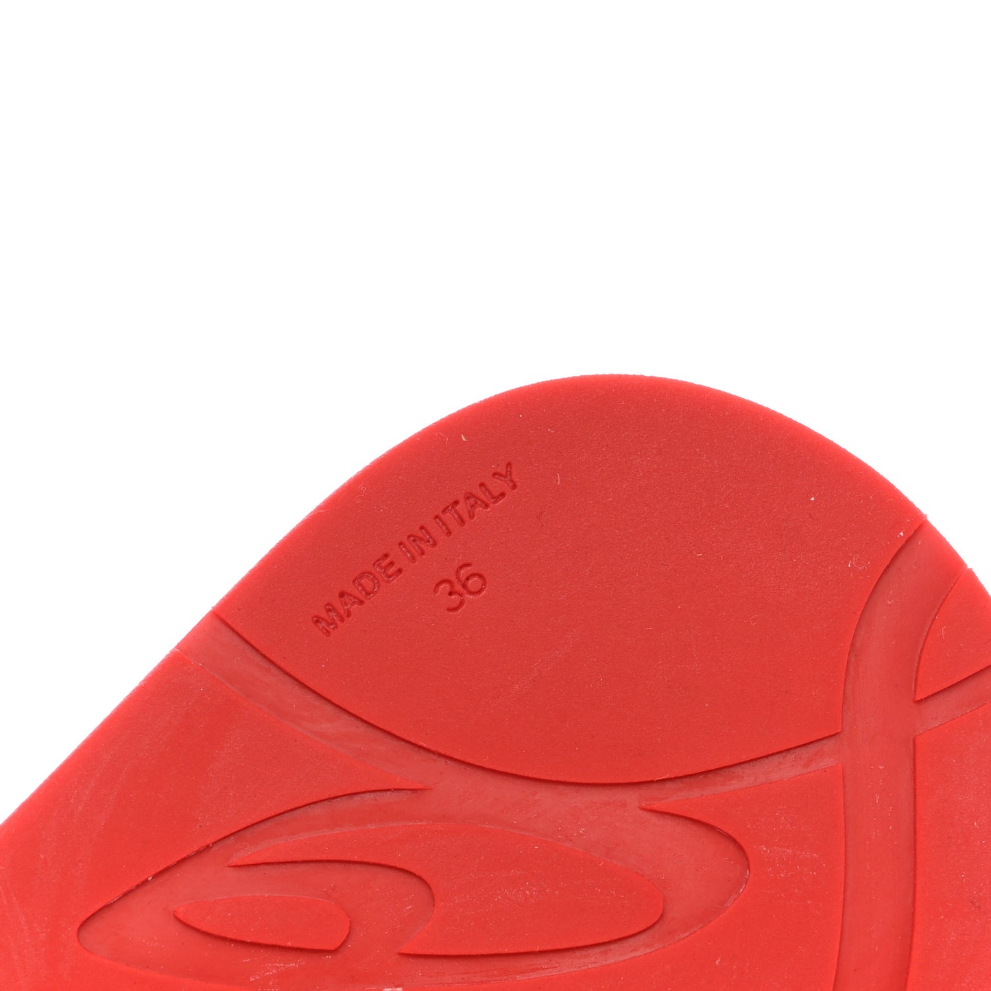 Rubber Spike Loubi Donna Flip Flop 36 Black Red