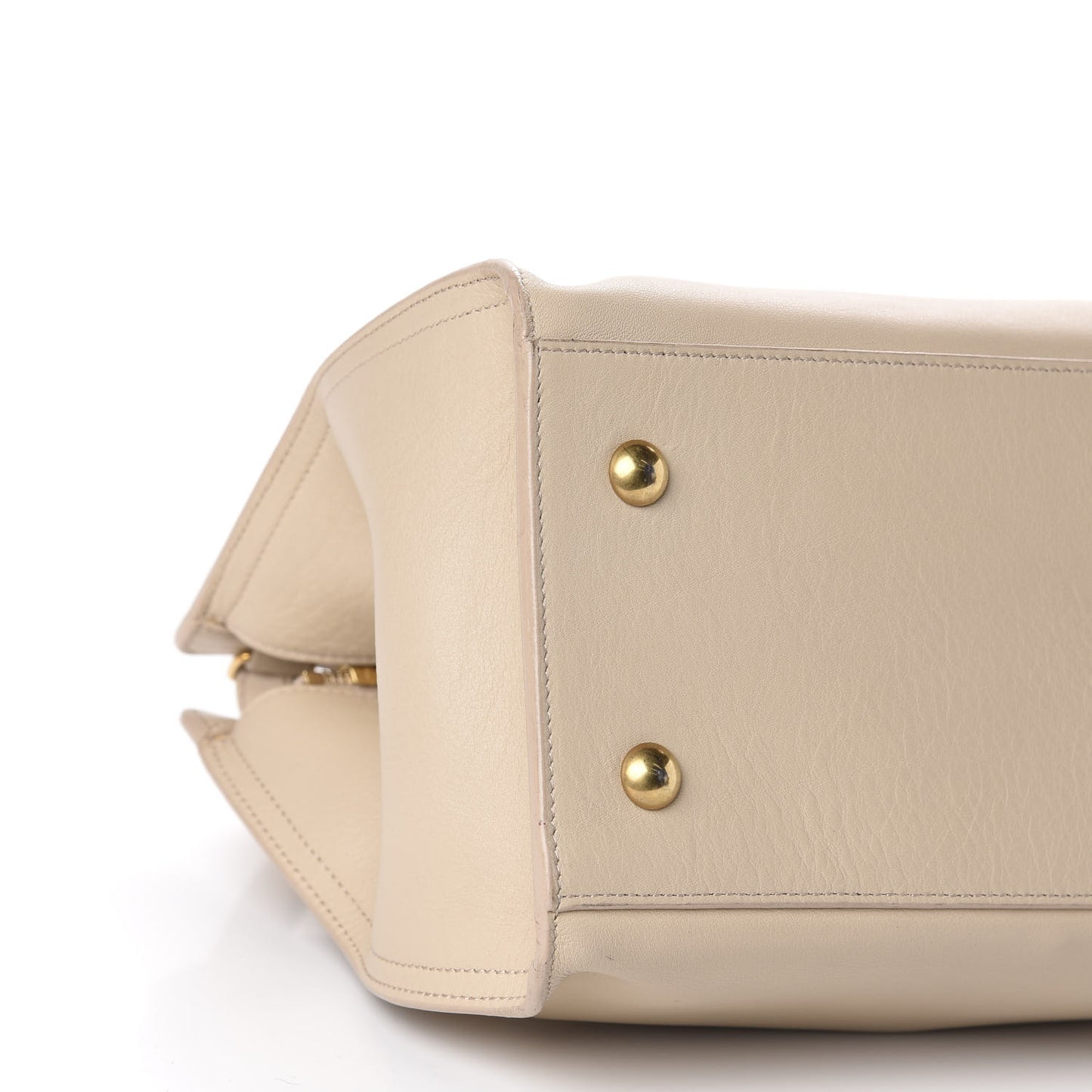 Calfskin Small Classic Y Cabas Beige