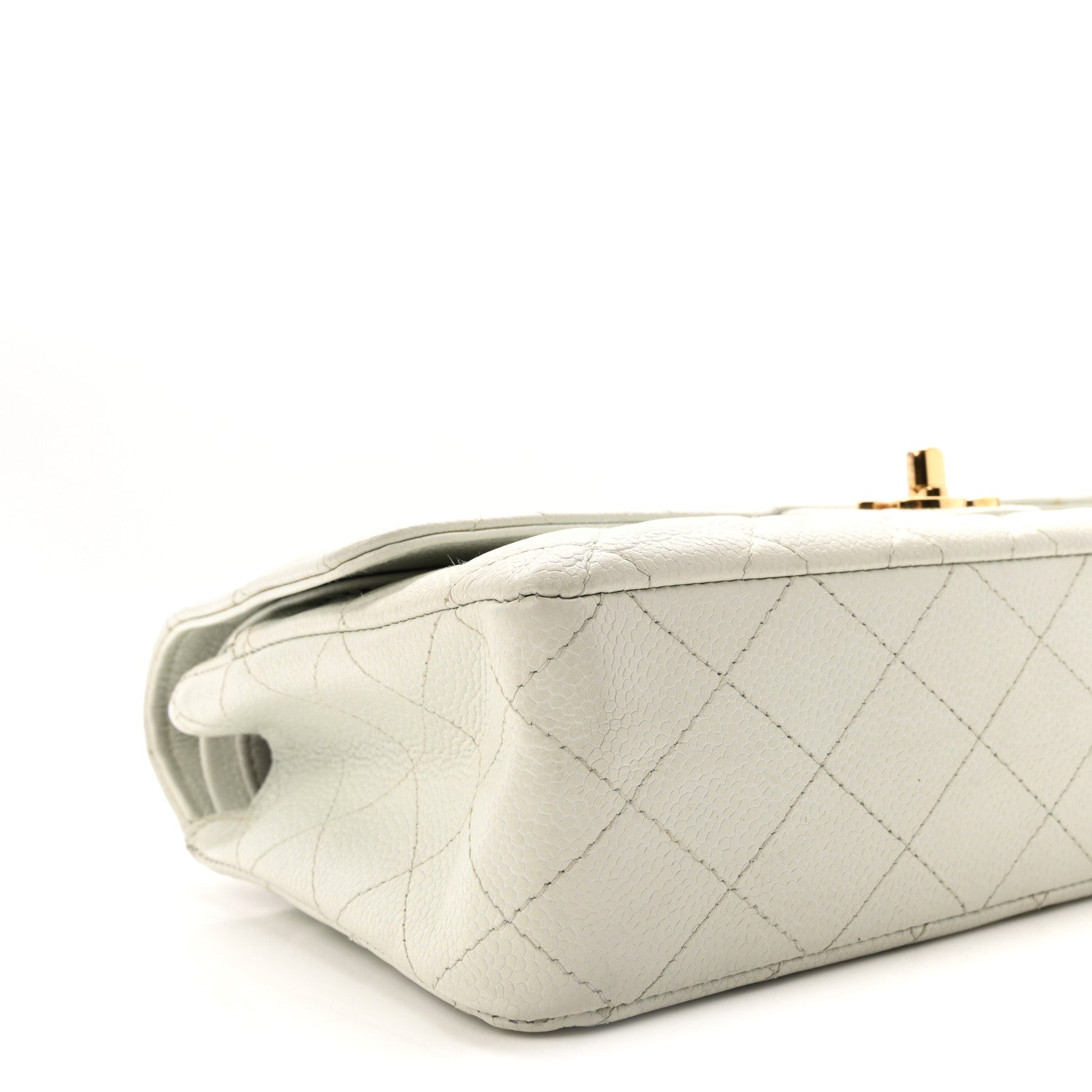 Chanel Caviar Quilted Medium Double Flap Light Blue 9 of 10