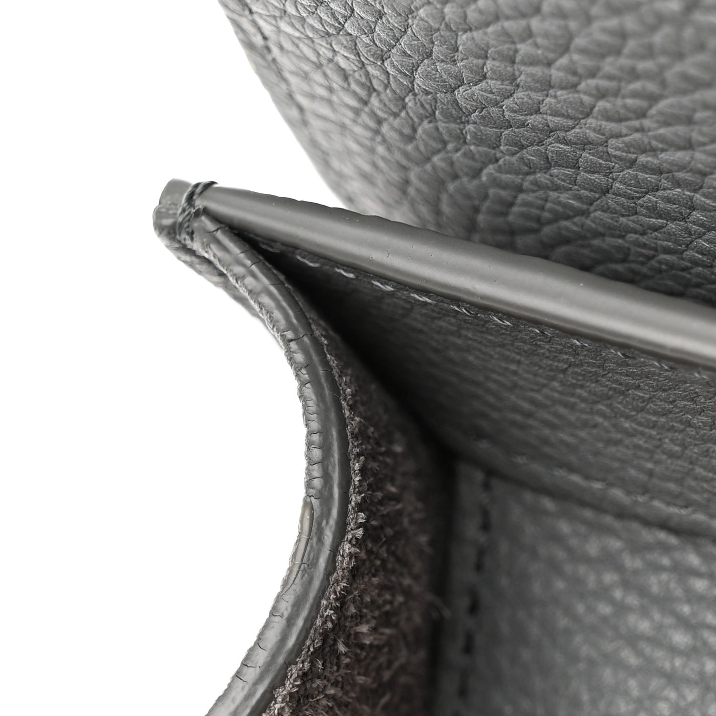 Drummed Calfskin Mini Luggage Kohl