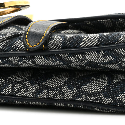 Christian Dior Monogram Saddle Bag Blue 7 of 13
