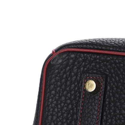 Hermes Togo Horseshoe Birkin 35 Black Rouge Grenat 9 of 14