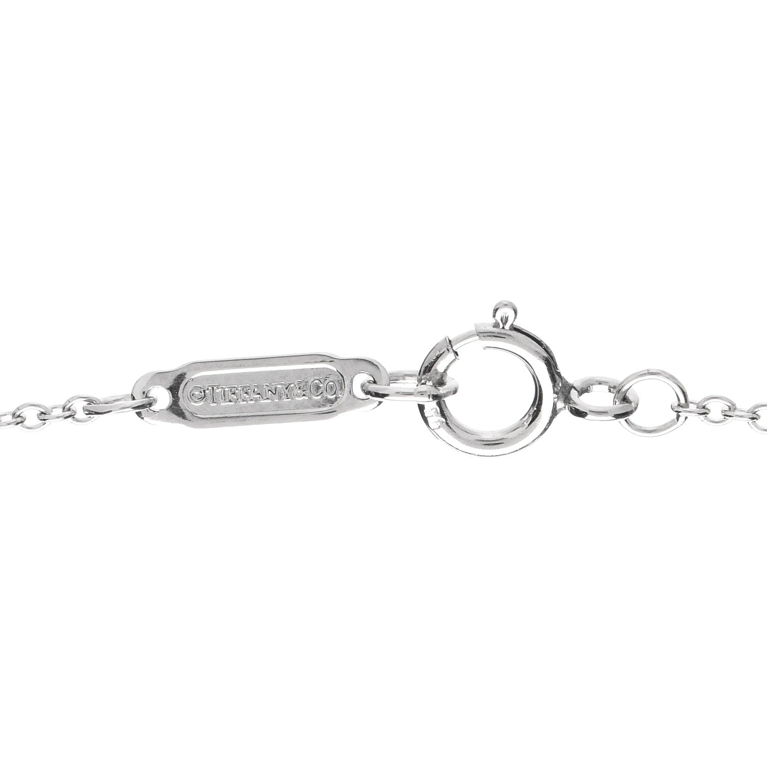 Tiffany Platinum Diamond Mini Bow Pendant Necklace 4 of 5