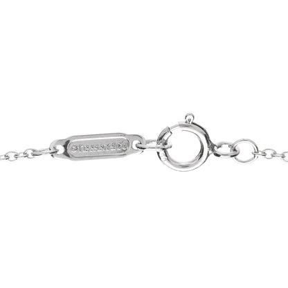 Tiffany Platinum Diamond Mini Bow Pendant Necklace 4 of 5