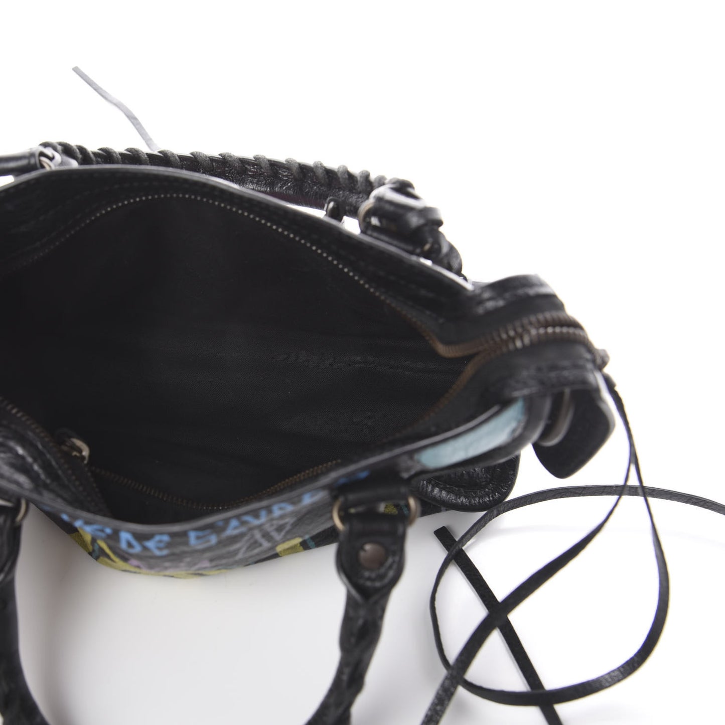 Agneau Arena Graffiti All Over Classic Hardware Mini City Black Multicolor