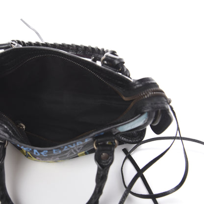 Balenciaga Agneau Arena Graffiti All Over Classic Hardware Mini City Black Multicolor 4 of 8