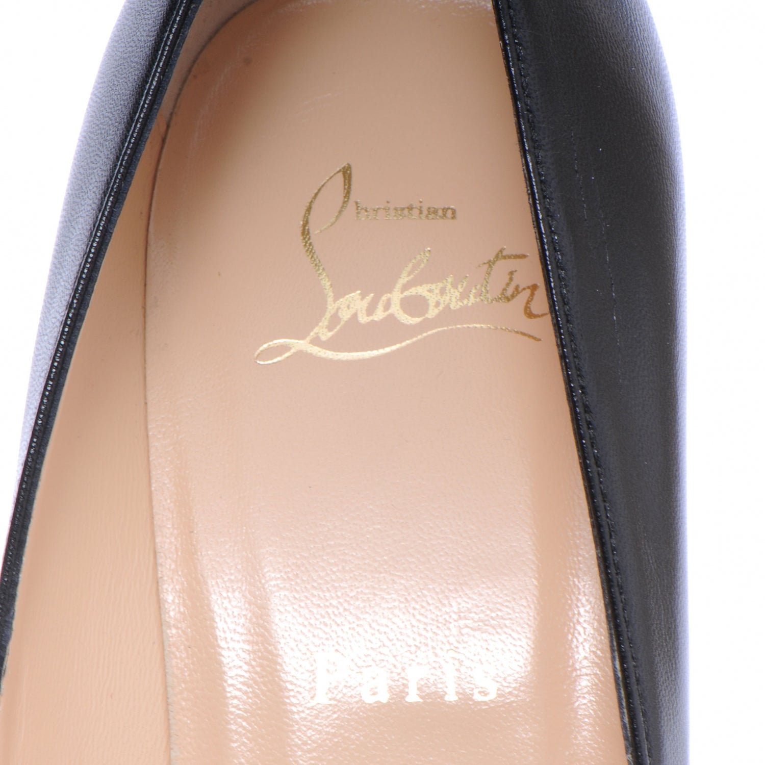 Christian Louboutin Kid Bianca 120 Pumps 38.5 Black 5 of 7