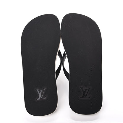 Louis Vuitton Rubber Mens Molitor Thong Sandals 8 Black 5 of 7