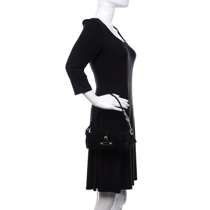 Jimmy Choo Satin Swarovski Crystal Tulita Evening Bag Black 2 of 10