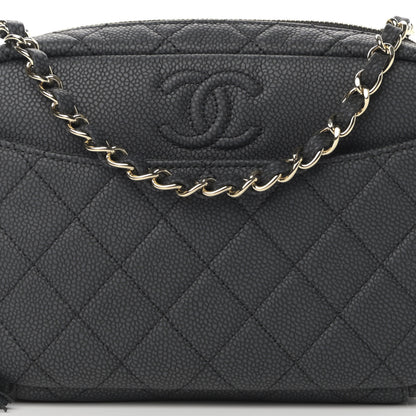 Chanel Iridescent Caviar Quilted Small Coco Tassel Camera Case Black 8 of 10