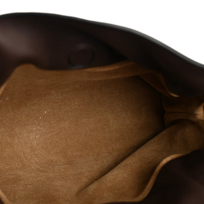Loewe Calfskin Mini Flamenco Knot Clutch Chocolate 5 of 11