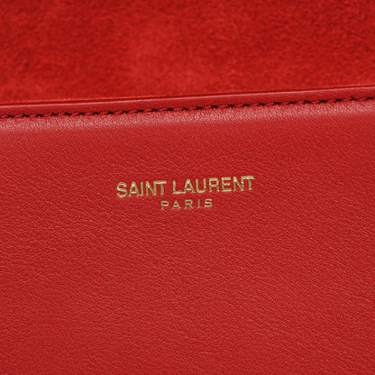 Saint Laurent Calfskin Classic Y Ligne Clutch Red 5 of 7