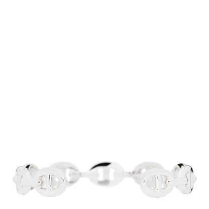 Hermes Sterling Silver MM Chaine d'Ancre Enchainee Cuff Bracelet ST 2 of 4