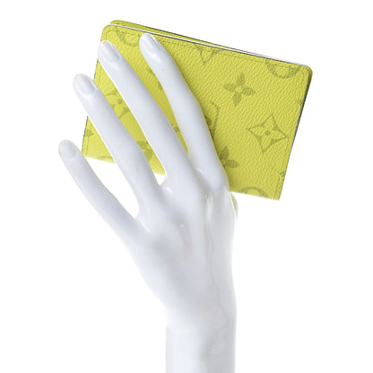 Louis Vuitton Monogram Taiga Pocket Organizer Yellow 2 of 8