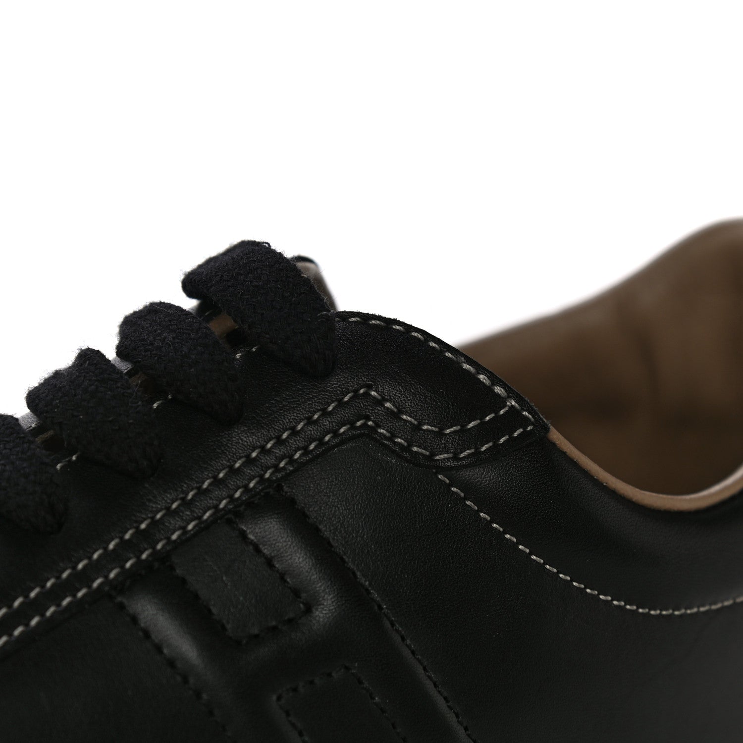 Hermes Calfskin Womens Quick Sneakers 38 Black 12 of 19