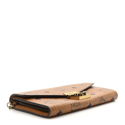 MCM Visetos Large Patricia Wallet On Chain Cognac 4 of 10
