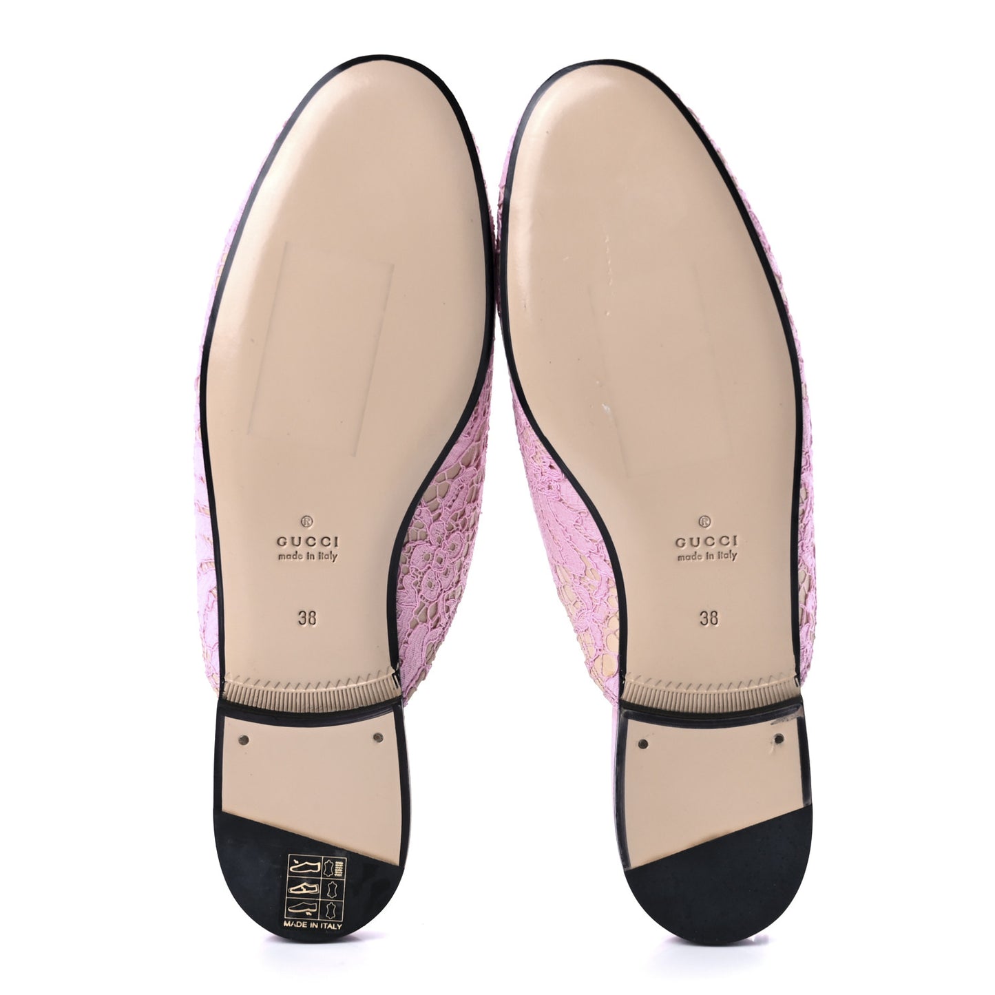 Lace Malaga Kid Womens Princetown Slippers 38 Sugar Pink Skin Rose
