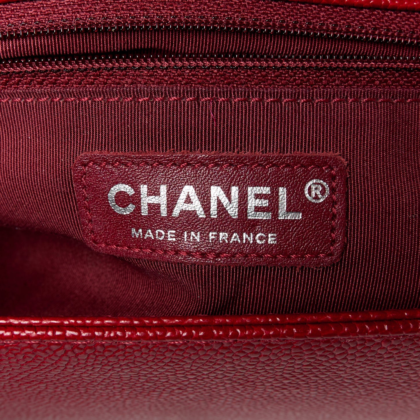 Caviar Quilted New Medium Boy Flap Dark Red