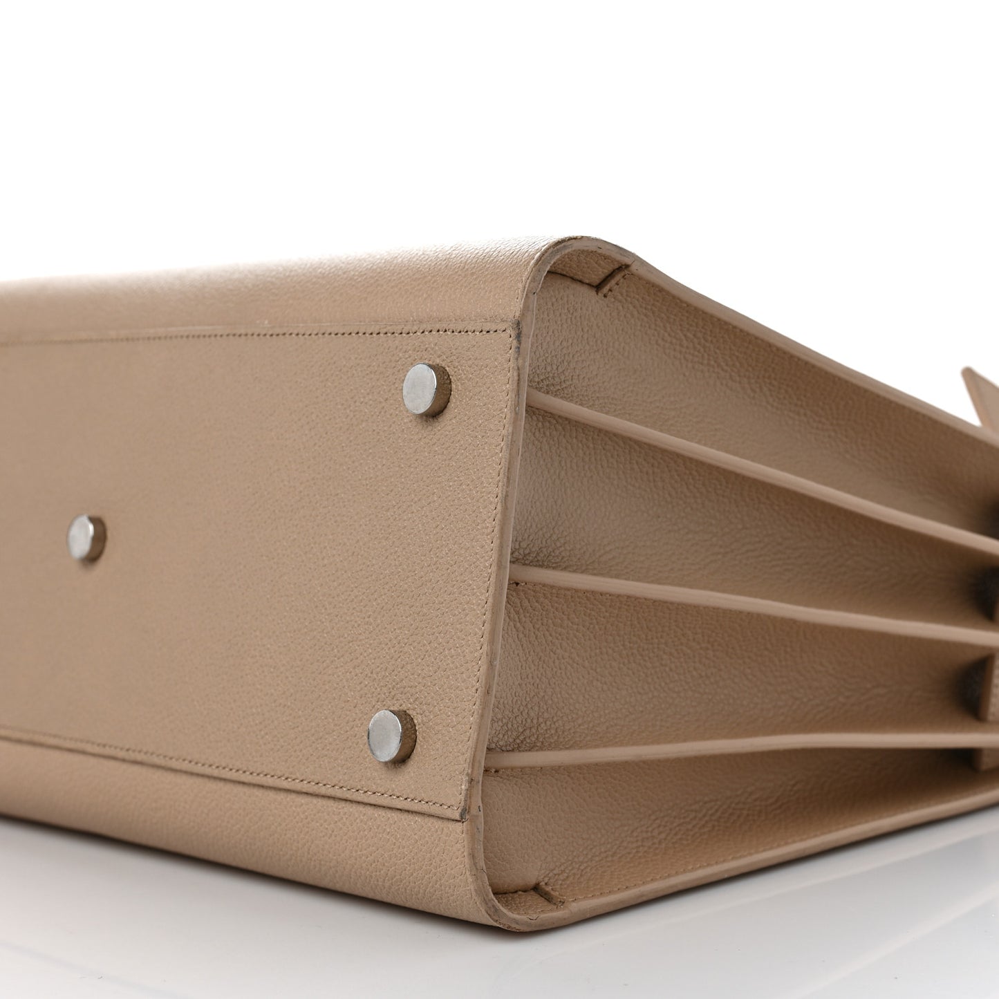 Grained Calfskin Small Sac De Jour Taupe
