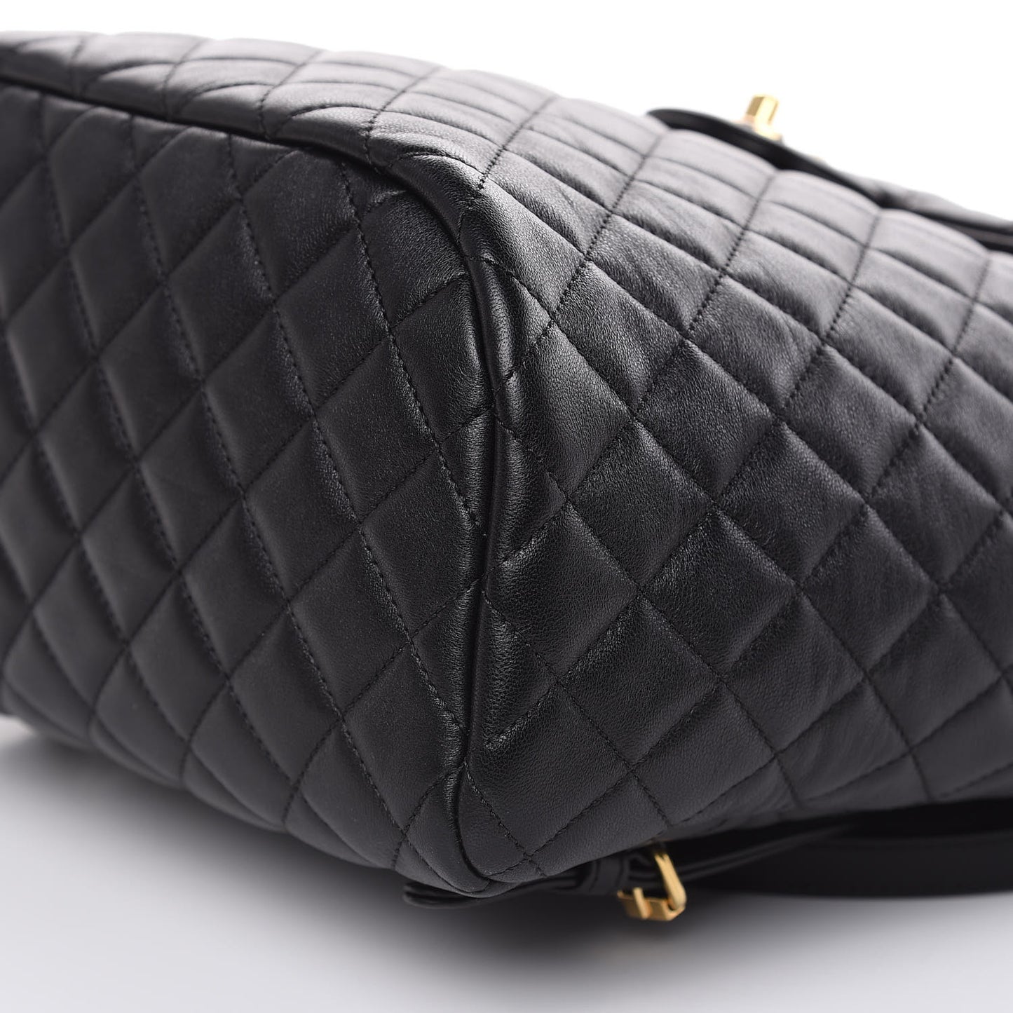Lambskin Quilted Large Urban Spirit Backpack Black