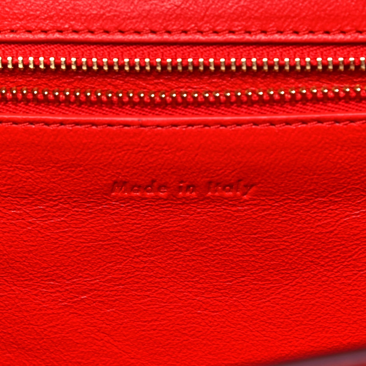 Baby Grained Calfskin Medium Symmetrical Bag Vermillion