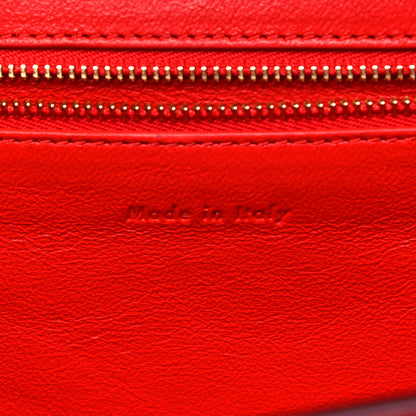 Celine Baby Grained Calfskin Medium Symmetrical Bag Vermillion 9 of 10