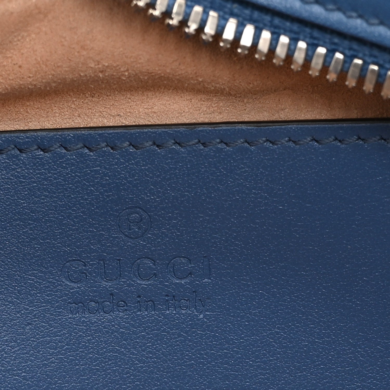 Gucci Calfskin Matelasse Aria Small GG Marmont Chain Shoulder Bag Clear Blue 6 of 10