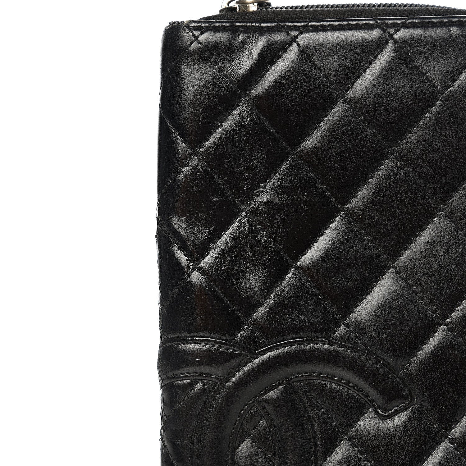 Chanel Calfskin Cambon Zip Around Organizer Wallet Black 16 of 16