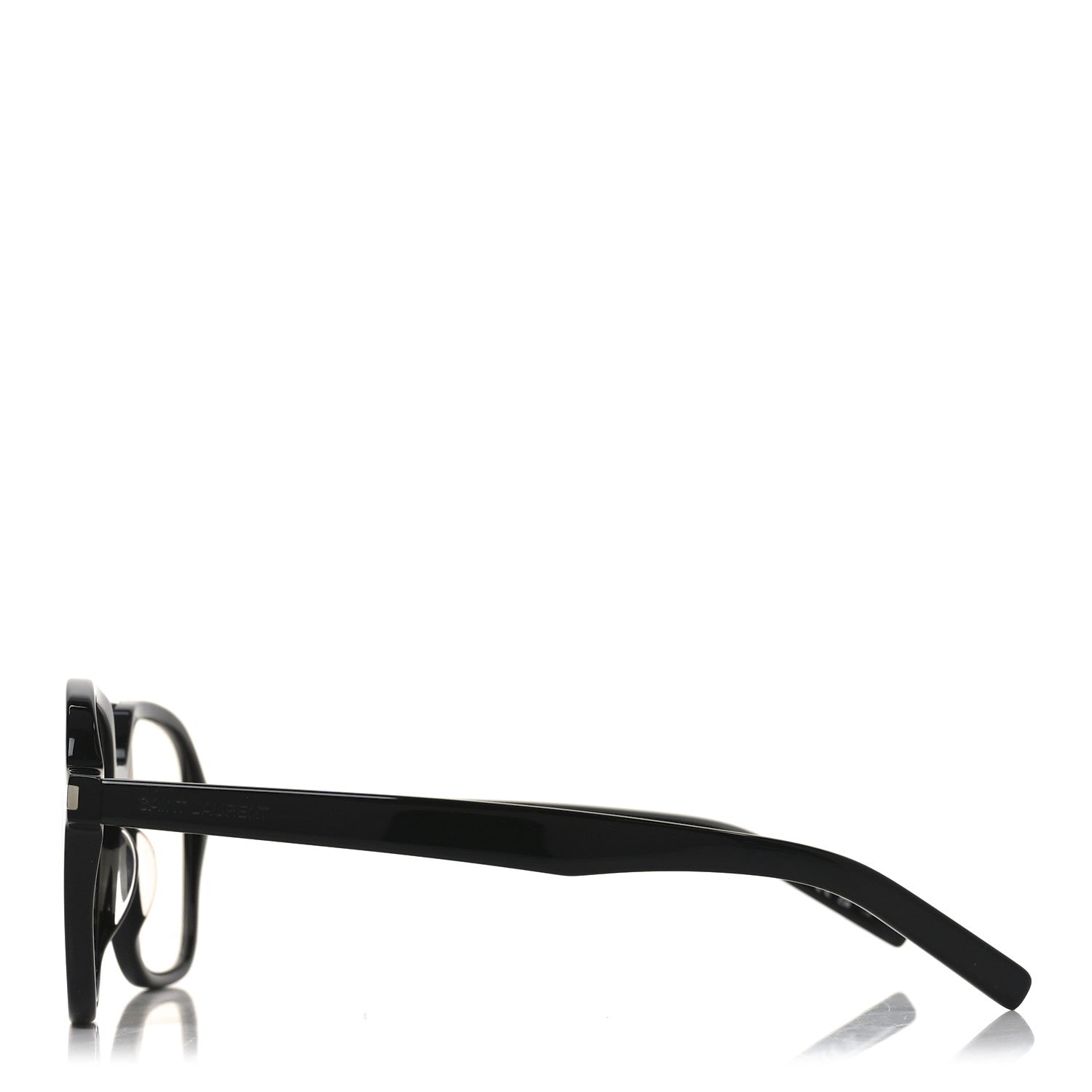 Saint Laurent Acetate Geometric Aviator Sunglasses SL 545 Black 3 of 8