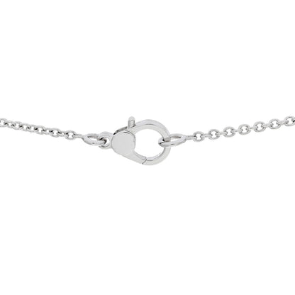Hermes 18K White Gold Diamond Finesse Pendant Necklace 5 of 5