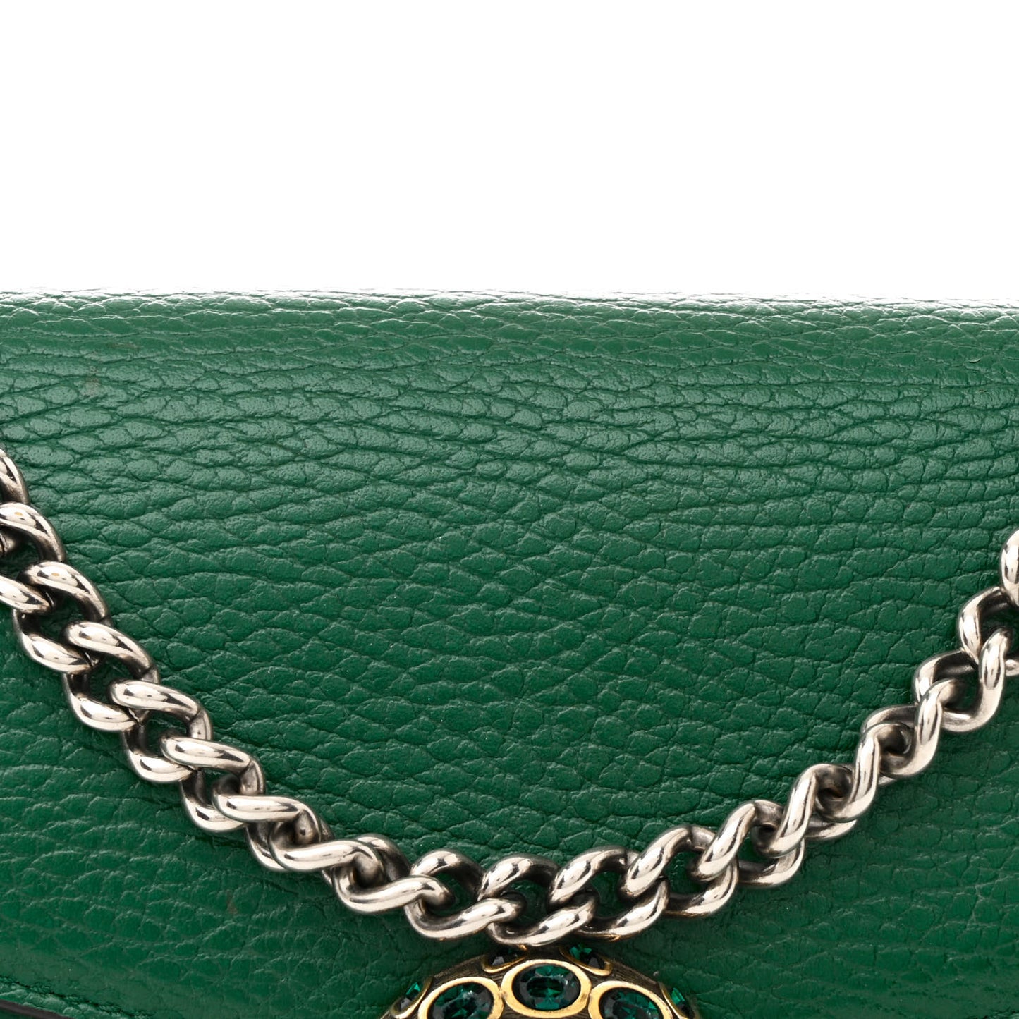 Calfskin Mini Dionysus Chain Wallet Emerald