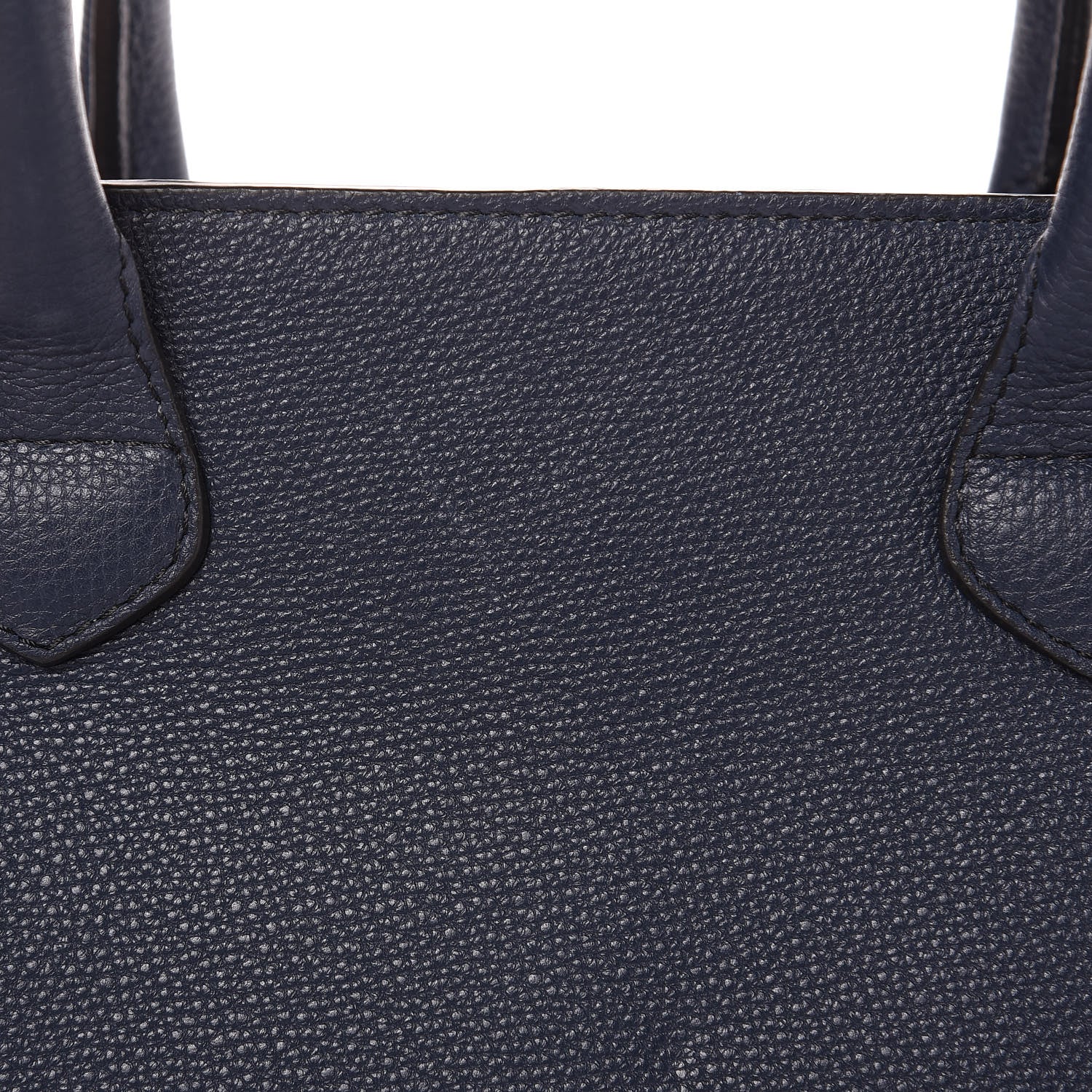 Burberry Grainy Calfskin House Check Large Banner Tote Ink Blue 12 of 12