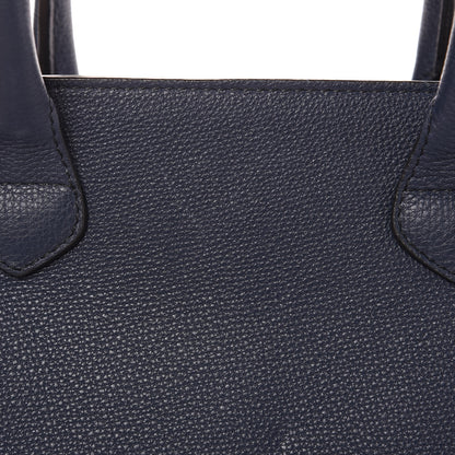 Burberry Grainy Calfskin House Check Large Banner Tote Ink Blue 12 of 12