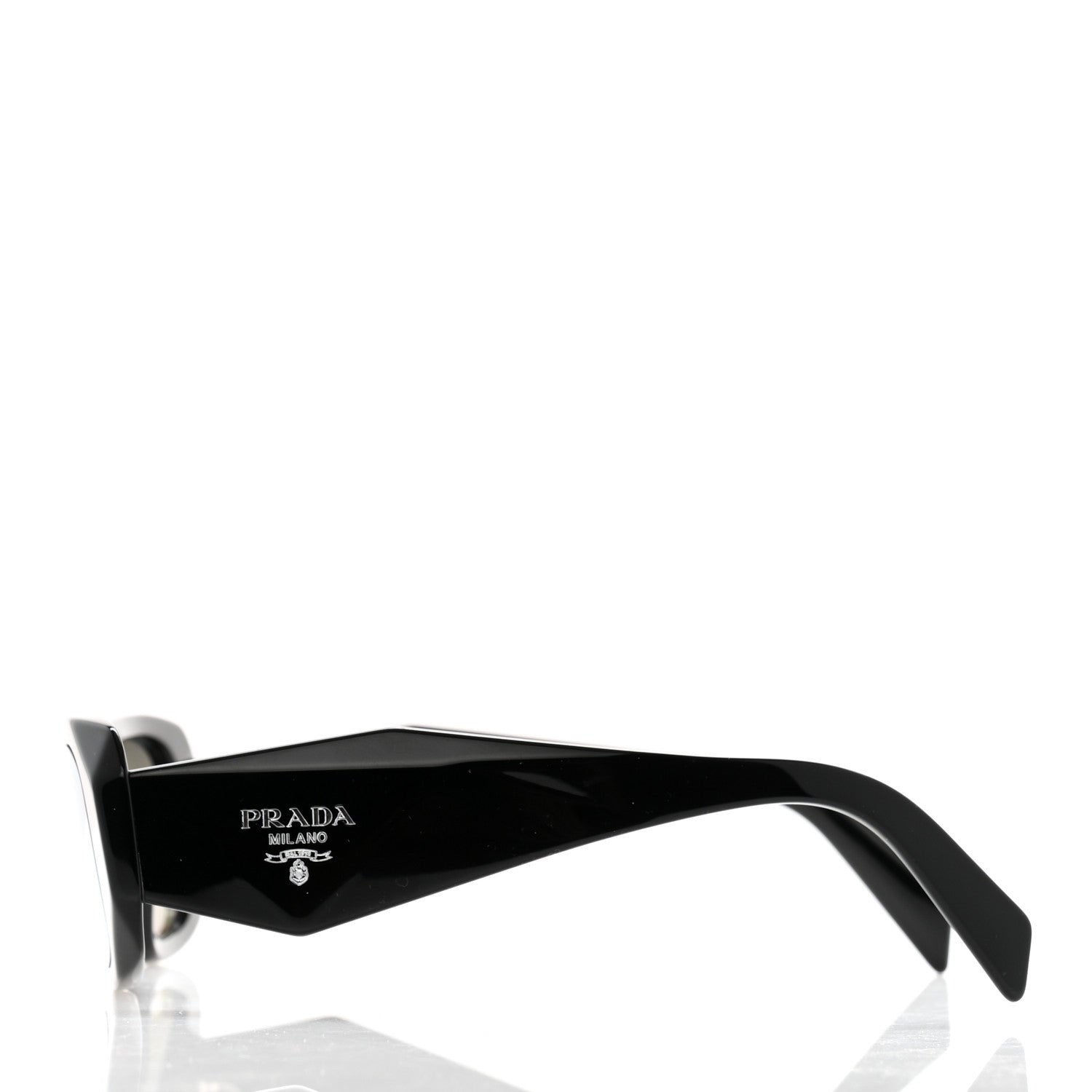 Prada Acetate Symbole Sunglasses SPR 17W Black 3 of 8