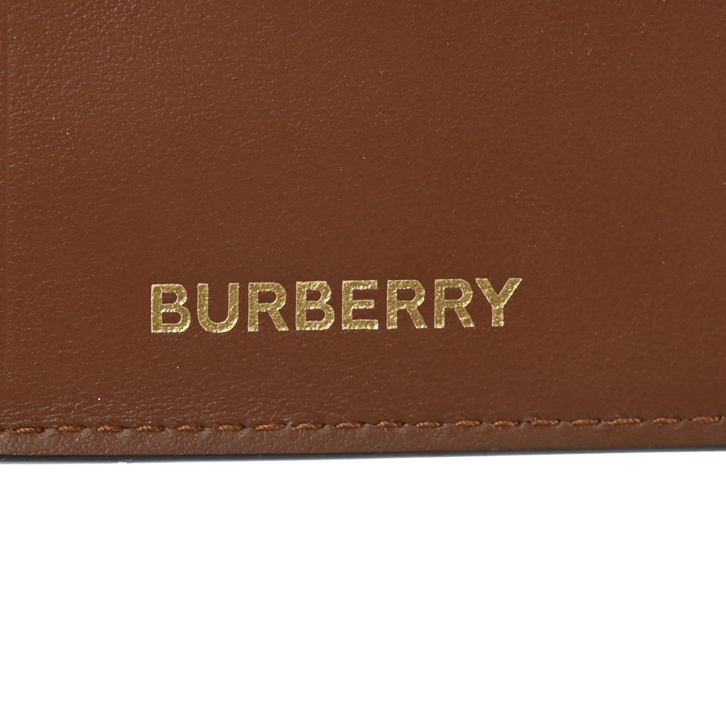 E-Canvas TB Print Folding Wallet Bridle Brown