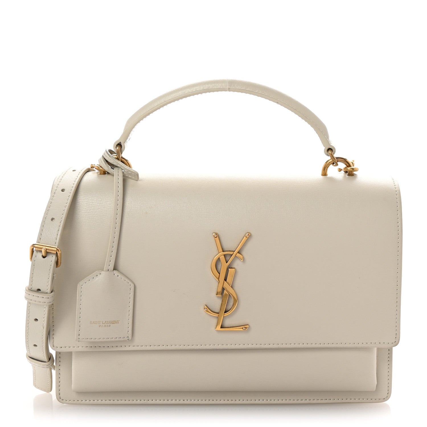 Saint Laurent Calfskin Medium Monogram Sunset  Crema Soft 1 of 9