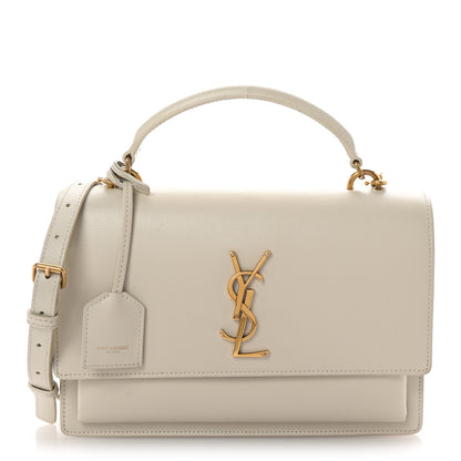 Saint Laurent Calfskin Medium Monogram Sunset  Crema Soft 1 of 9