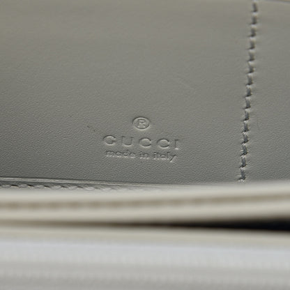 Gucci X SEGA Calfskin GUCCY Stars Zip Around Wallet Mystic White Gold 8 of 12