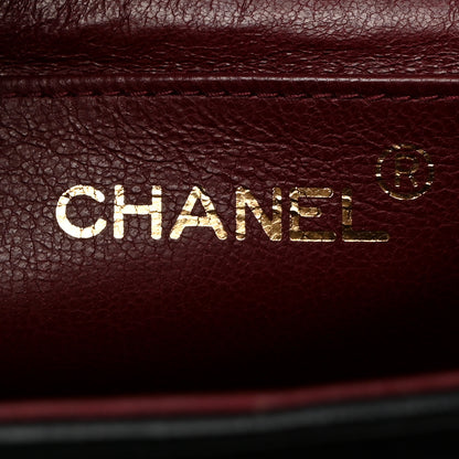 Chanel Lambskin Chevron Quilted Jumbo Single Flap Navy 6 of 11