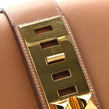 Hermes Vache Natural Medor 29 Clutch 6 of 6