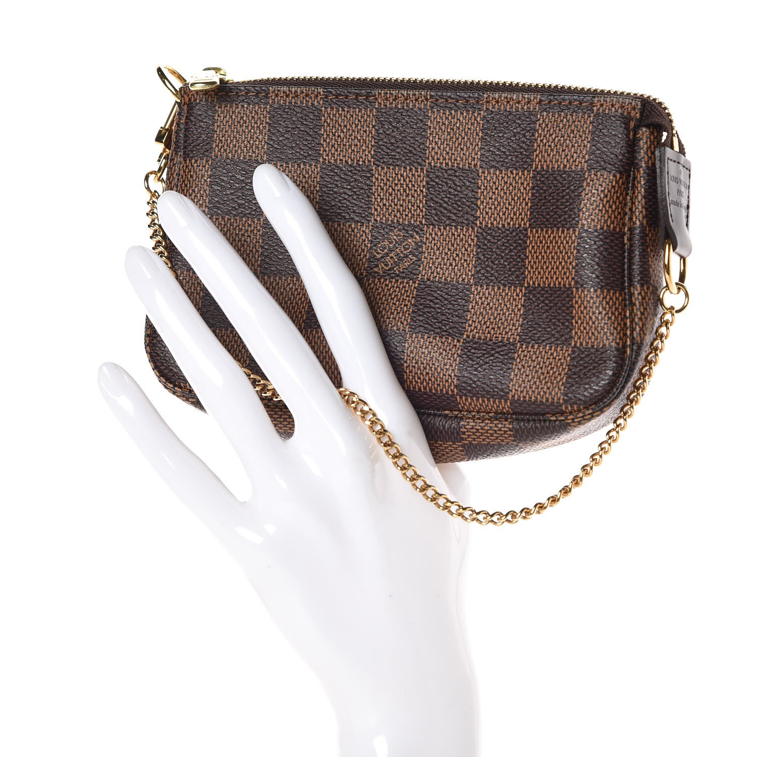 Louis Vuitton Damier Ebene Mini Pochette Accessories 2 of 9