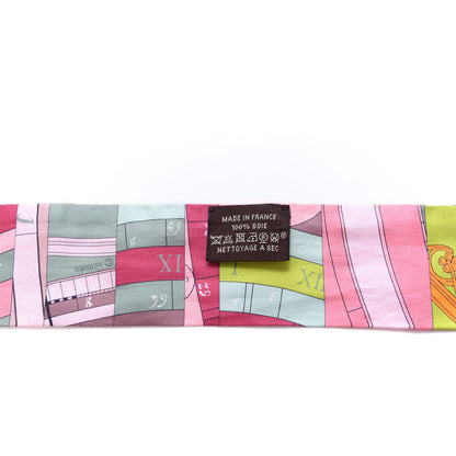 Hermes Silk Astrologie Nouvelle Twilly Rose Framboise Pistache 4 of 4