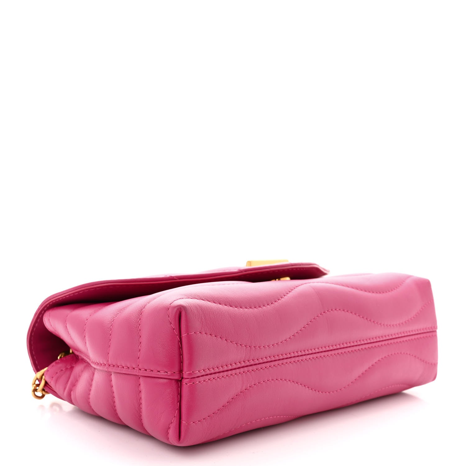 Louis Vuitton Calfskin LV New Wave Chain Bag Rose Freesia 4 of 11