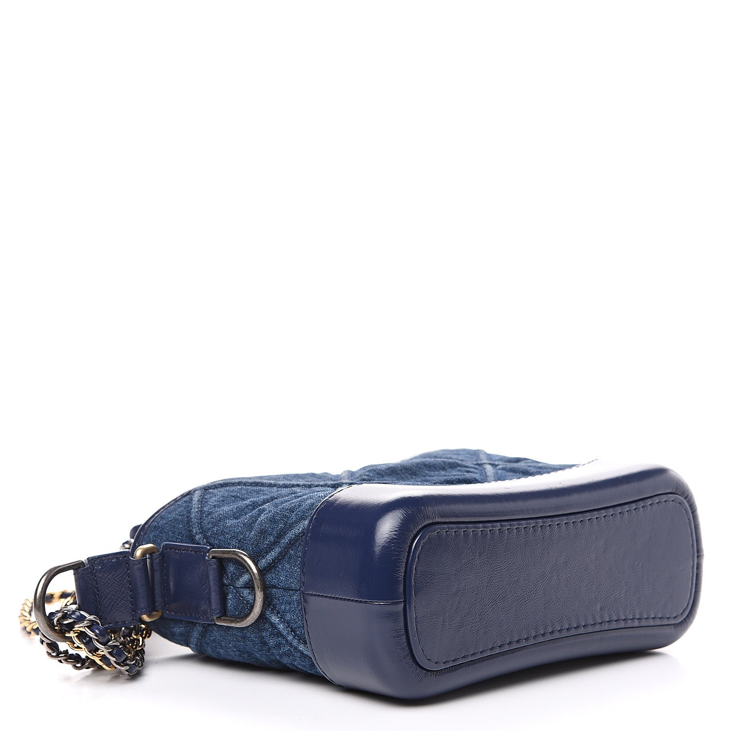 Chanel Denim Calfskin Small Gabrielle Hobo Blue 3 of 8